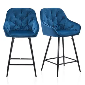 60Cm Stool (Set of 2) Blue