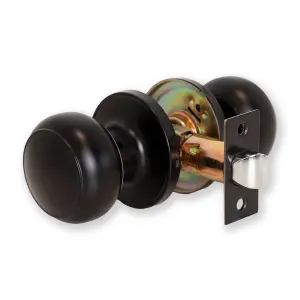 XFORT Bello Passage Knob Set Matt Black for Internal Wooden Doors