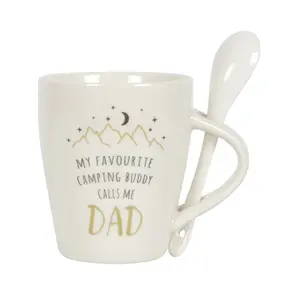 Camping Buddy Dad Mug and Spoon Set (500ml)