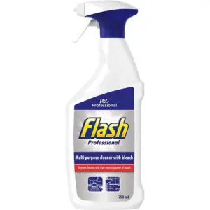 Flash Professional Multi-Purpose Cleaner with Bleach Spray 750ml (Pack of 3)