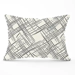 Monochrome Distressted Pattern Cushions 33cm x 48cm