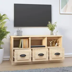 Berkfield TV Cabinet Sonoma Oak 100x35x50 cm Engineered Wood