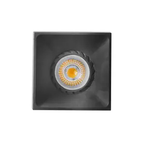 Luminosa Neon Black recessed Downlight 1x GU10 Square