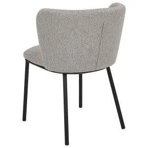 Set of 2 Dining Chairs MINA Grey