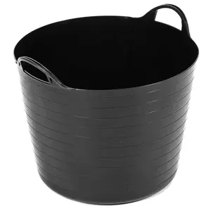 5x 40 Litres Strong Large Flexi Storage Tub Rubble Container With Handles For Home & Garden