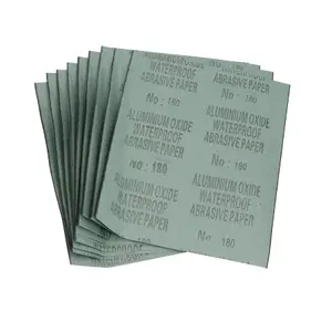 Wet And Dry Glass Paper 180 Grit Waterproof Abrasive Paper Sanding Sheets 50pk