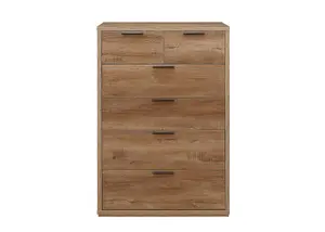 Birlea Stockwell 4 + 2 Chest Rustic Oak