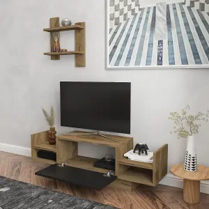 Decorotika Modern Bahara TV Stand With Shelves