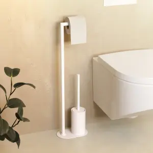 Cosmic Toilet Brush/Paper Holder Matte White Architect Sp