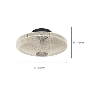 EGLO Midsumer Timeless Fabric Ceiling Light