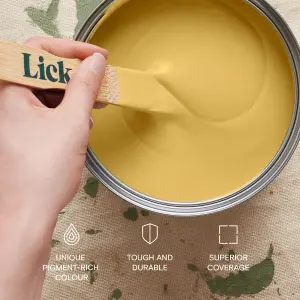 Lick Yellow 03 Matt Emulsion paint, 2.5L