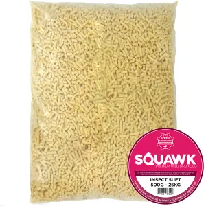 2.5kg SQUAWK Insect Suet Pellets - Quality High Energy Garden Wild Bird Feed