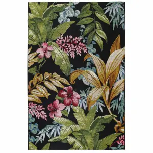 Melrose Tropicana Jungle Design Weather Resistant Indoor/Outdoor Medium Area Rug 120/170cm