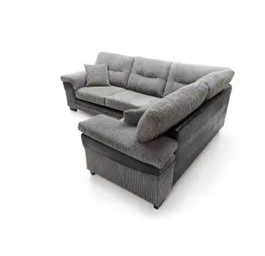 Samson Corner Sofa in Grey Right Facing