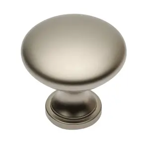 Kitchen Cupboard Cabinet Door Drawer Round Knob Handle Terni by GTV Satin