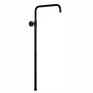 ENKI Carre Black Adjustable Shower Riser Rail 850-1080mm