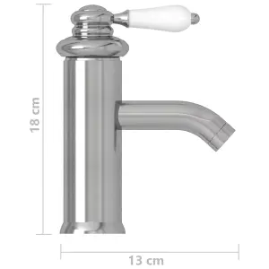 Bathroom Basin Faucet Silver 130x180 mm