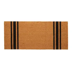 Interiors by Premier Black Stripe Extra Large Doormat