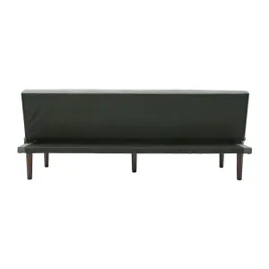 Grey Contemporary Velvet Convertible Sofa Bed