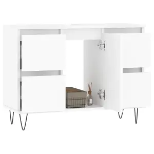 Berkfield Bathroom Cabinet White 80x33x60 cm Engineered Wood