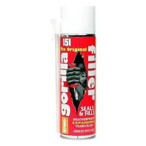 Gorilla Filler Decorators Flexible Filler Ready Mixed Wood Cracks Remover 320ml