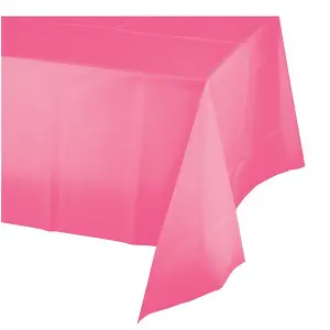 Creative Party Notion In Network Plastic Rectangular Party Table Cover Candy Pink (One Size)