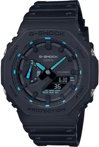 Casio GA-2100-1A2ER G-Shock 2100 Utility Black Series Blue Watch