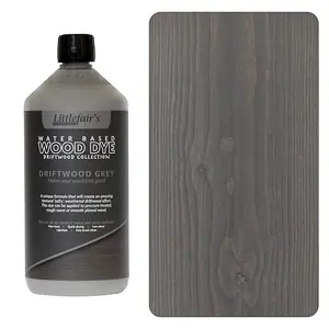 Littlefair's - Indoor & Outdoor Wood Stain - Driftwood Grey - 1 LTR