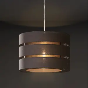 Trio Dark grey Pendant Light shade (D)28cm