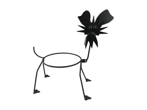 Dog Pot Holder - 6" Diameter, Garden Pot Care