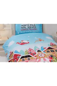 Gingerbread Town Christmas Junior Toddler Duvet Cover Set