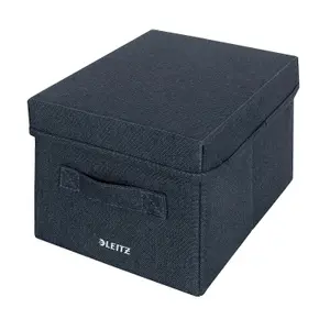 Leitz Velvet Grey 2-Pack Fabric Storage Box with Lid Small