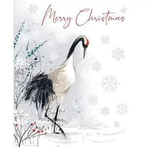 Out Of The Blue Majestic Christmas Card (Pack of 24) White/Red (One Size)