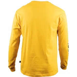 Caterpillar - Trademark Banner Long Sleeve T-Shirt - Yellow - Tee Shirt - M