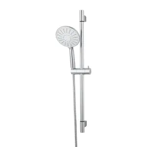 GoodHome Imelda Chrome effect 5-spray pattern Shower riser rail kit