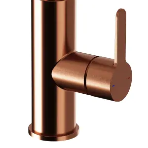 GoodHome Zanthe Copper effect Kitchen Side lever Tap