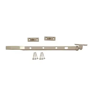 Satin Nickel effect Brass Casement stay