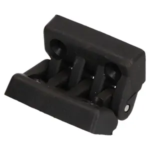 2 Pack Black Polyamide Hinge Reinforced Plastic 48x49mm Italian Made Industrial