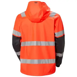 Helly Hansen Workwear Alna 2.0 Rain Jacket (Orange/Ebony)  (X Large)