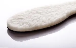 Wool Sheepskin Felt Thick & Fluffy Shoes Insoles Boots Inner Soles (Size UK 11)