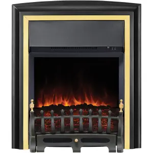 Focal Point Lycia 2kW Brass effect Electric Fire