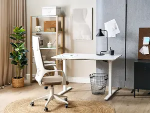 Adjustable Desk Electric White GRIFTON