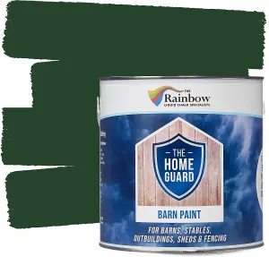 HOME GUARD  BARN PAINT GREEN 2.5 LITRE