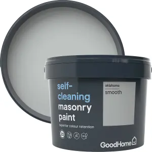 GoodHome Self-cleaning Oklahoma Smooth Matt Masonry paint, 10L Tub