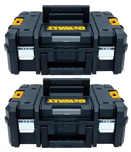 Dewalt DWST1-70703 TStak II Power Tool Storage Box 13.5L T-STAK Case - Twin Pack