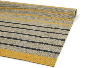 Hita Rectangular Shaped Hand Woven Oceanic Rug - Wool - L290 x W200 x H1 cm - Multicolour