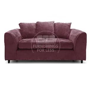 Monaco Chenille Fabric Sofa Set 3 and 2 Seater sofa   Purple