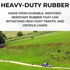 Grass Mat - Heavy Duty Rubber - Mud Protection Mat - 150cm x 100cm x 22mm - 12kg Each