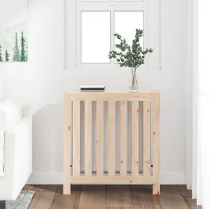 Berkfield Radiator Cover 79.5x19x84 cm Solid Wood Pine