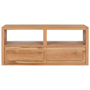 Berkfield TV Cabinet 90x30x40 cm Solid Teak Wood